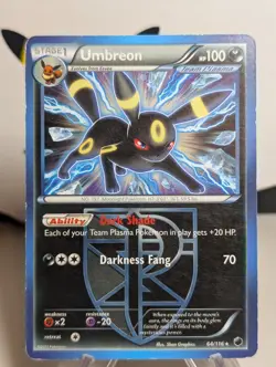 Pokemon 2013 BW Plasma Freeze Umbreon Card 64/116 Rare, Team Plasma - LP - Image 1