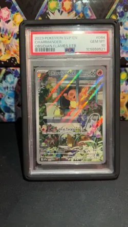 Pokemon Charmander 044 Scarlet & Violet Promo Holo 2023 PSA 10 English - Image 1