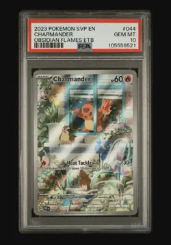 Pokemon Charmander 044 Scarlet & Violet Promo Holo 2023 PSA 10 English - Image 2