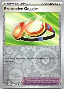 Protective Goggles 164/165 Uncommon 151 Pokemon Reverse Holo Near Mint - Image 1