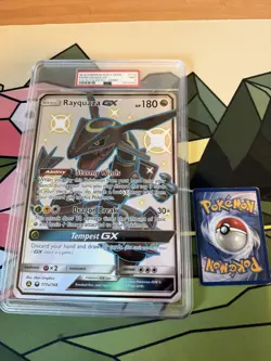 [PSA 9] Rayquaza GX 177a/168 Hidden Fates Premium Power Box Shiny JUMBO POKEMON - Image 1