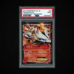 2012 Pokemon Black Star Promo Reshiram EX Promo EX Tin PSA 9 Mint Low Pop - Image 3