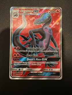 Pokemon Sun & Moon Full Art - Burning Shadows 132/147 Salazzle GX - Image 1