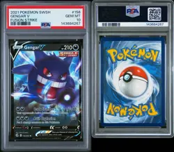 2021 Pokemon SWSH GENGAR V Fusion Strike #156 - Image 3