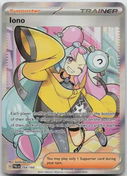Iono 254/193 Ultra Rare Paldea Evolved Pokemon NM/M - Image 1