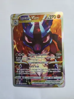 Pokemon TCG Crown Zenith Lucario VSTAR SWSH291 & Lunatone GG11/GG70 Holo - Image 2
