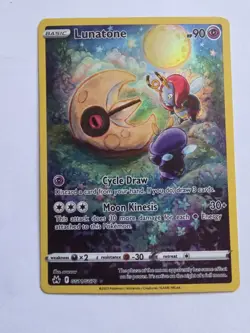 Pokemon TCG Crown Zenith Lucario VSTAR SWSH291 & Lunatone GG11/GG70 Holo - Image 4