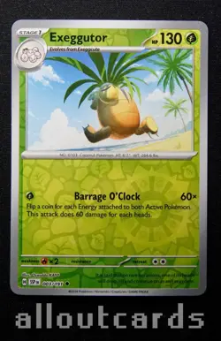 2024 Pokemon Scarlet & Violet Surging Sparks Exeggutor Reverse Holo 003/191 NM/M - Image 1