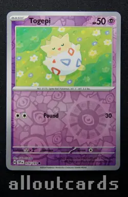 2024 Pokemon Scarlet & Violet Surging Sparks Togepi Reverse Holo 070/191 NM/M - Image 1