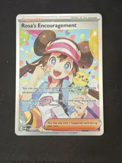 Rosa’s Encouragement 123/088 Special Illustration Rare Pokemon TCG Perfect Order - Image 1