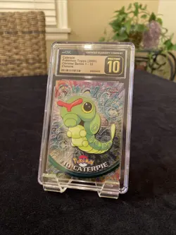Pokemon Topps Chrome Series 1 (2000) Caterpie #10 (Chrome) CGC Pristine 10 - Image 1