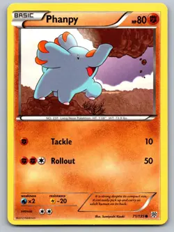 Phanpy 71/135 Common Plasma Storm Pokemon Lightly Played - Image 1