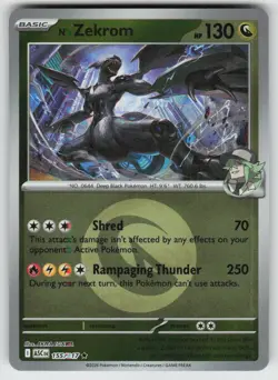N's Zekrom (Energy Symbol) 155/217 Ascended Heroes Pokemon Reverse Holo NM - Image 1