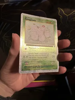 Pokemon Legendary Collection Exeggcute Reverse Holo 75/110 HP Creases - Image 2