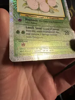 Pokemon Legendary Collection Exeggcute Reverse Holo 75/110 HP Creases - Image 4