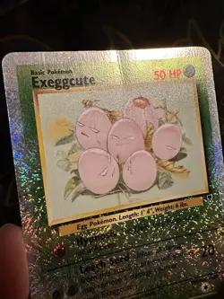 Pokemon Legendary Collection Exeggcute Reverse Holo 75/110 HP Creases - Image 5