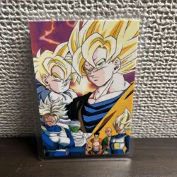 Dragon Ball Z PP Card Goku Trunks Vegeta Anime Style Used - Image 1