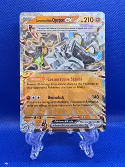 Pokemon Conerstone Mask Ogerpon EX Double Rare Holo 112/167 - Image 1
