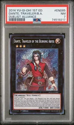 2014 YU-GI-Oh! Duelist Alliance EN085 Dante, Traveler of the B.A 1st Ed PSA 7 - Image 1