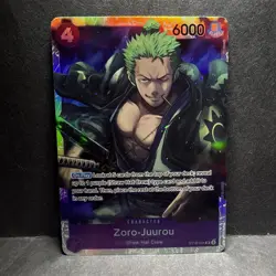 • Zoro-Juurou • ST18-004 SR Starter Deck 18 PURPLE Holo Foil One Piece TCG NM - Image 1