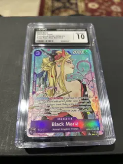 Black Maria - Promo Alt Art - OP08-074 SR - One Piece CGC Gem Mint 10 *QTY* - Image 1