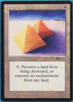 Pyramids Arabian Nights HEAVILY PLD (Reserved List Magic Card) (516957) ABUGames - Image 1