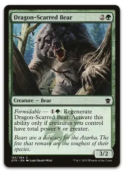 Dragon-Scarred Bear #183 (LP) Dragons of Tarkir DTK Magic MTG - Image 1