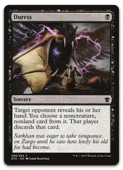 Duress #98 (LP) Dragons of Tarkir DTK Magic MTG - Image 1