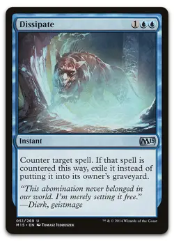 Dissipate #51 (LP) Magic 2015 M15 Magic MTG - Image 1