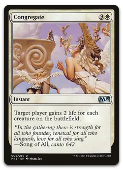 Congregate #6 (LP) Magic 2015 M15 Magic MTG - Image 1