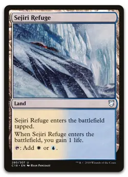 Sejiri Refuge #280 (NM) Commander 2018 C18 Magic MTG - Image 1