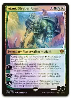 Ajani, Sleeper Agent #192 (Foil) (NM) Dominaria United DMU Magic MTG - Image 1