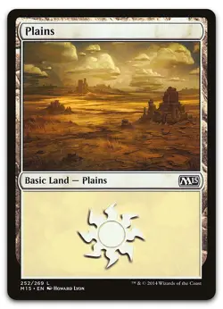 Plains (252) #252 (LP) Magic 2015 M15 Magic MTG - Image 1