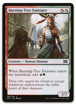 Burning-Tree Emissary #189 (NM) Double Masters 2022 2X2 Magic MTG - Image 1