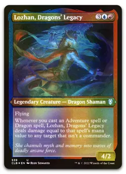 Lozhan, Dragons' Legacy (Foil Etched) #539 (NM) Baldur's Gate CLB Magic MTG - Image 1