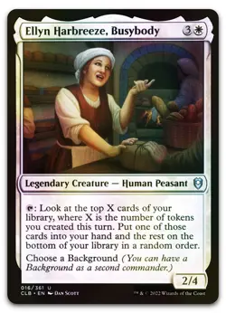 Ellyn Harbreeze, Busybody #16 (Foil) (NM) Baldur's Gate CLB Magic MTG - Image 1
