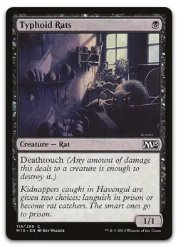 Typhoid Rats #118 (LP) Magic 2015 M15 Magic MTG - Image 1