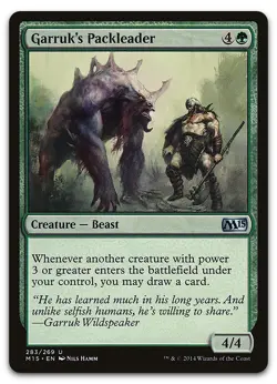 Garruk's Packleader #283 (LP) Magic 2015 M15 Magic MTG - Image 1