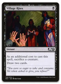 Village Rites #126 (NM) Core Set 2021 M21 Magic MTG - Image 1