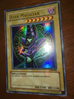 Yu-Gi-Oh! Dark Magician LOB-005 Rare Card - Image 1