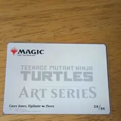 Magic: The Gathering Casey Jones, Vigilante Art Card Art Series TMNT - Image 2