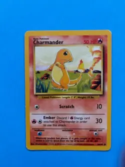 Charmander 46/102 Base Set Pokemon Card LP - Image 1