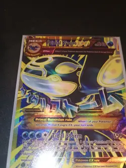Pokemon Primal Kyogre-EX TCG Full Art Ultra Rare Card Ancient Origins 96/98 Holo - Image 4