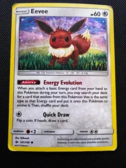 Pokemon Eevee 101/149 Cosmos Holo Promo Card Sun & Moon Base Set Exclusive - Image 3