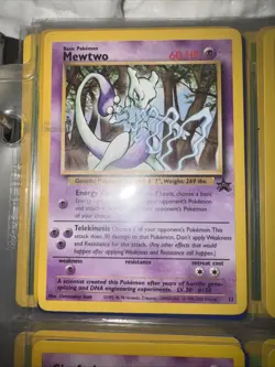 Pokemon TCG Mewtwo #12 Black Star Promo WOTC Card - Image 1