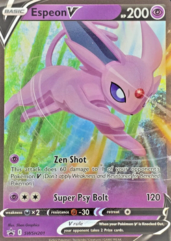 Pokemon TCG SWSH: Sword & Shield Promo Cards SWSH201 Espeon V NM - Image 1