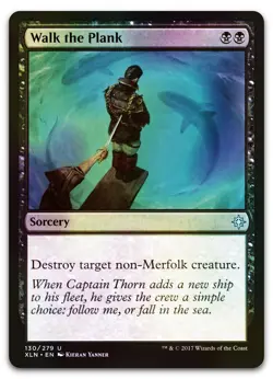 Walk the Plank #130 (Foil) (LP) Ixalan XLN Magic MTG - Image 1