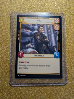 Star Wars unlimited SOTG card Benicio Del Toro Autograph Signed - Image 2