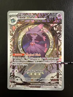 Pokemon Mismagius Holo Rare TCG Card 212/193 Sv02 Paldea Evolved Illustration - Image 1