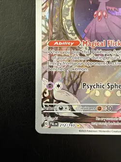 Pokemon Mismagius Holo Rare TCG Card 212/193 Sv02 Paldea Evolved Illustration - Image 4